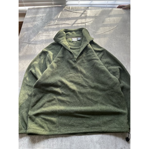 Ducks Unlimited Other - Ducks Unlimited Mens Quarter Zip Pullover Sweatshirt Olive Green L